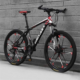 Tbagem-Yjr Vélos de montagnes Tbagem-Yjr Amortissement VTT Équitation, 26 Pouces Vélo De Route De La Ville for Les Adultes Sports Loisirs (Color : Black Red, Size : 24 Speed)