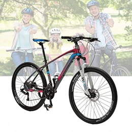 Tbagem-Yjr Vélos de montagnes Tbagem-Yjr Suspension Avant De Bicyclette 17"Cadre 27 / 30 Vitesses Vélo De Montagne pour Hommes 27, 5 Pouces VTT Roue À Rayons Rouge (Size : 27speed)