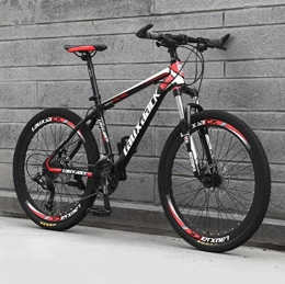 Tbagem-Yjr Vélos de montagnes Tbagem-Yjr Variable De Bicyclette De Vitesse Hors Route, 26 Pouces Sports Loisirs VTT for Les Adultes (Color : Black Red, Size : 27 Speed)