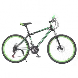 Tbagem-Yjr Vélos de montagnes Tbagem-Yjr Ville Vélo De Montagne 24 Pouce 21 Vitesse Double Frein À Disque Vitesse Vélo De Route Sport Loisirs (Color : Black Green)