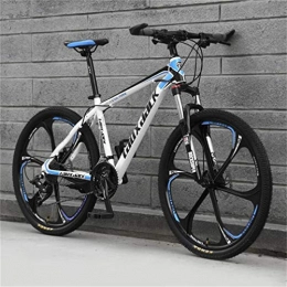 Tbagem-Yjr Vélos de montagnes Tbagem-Yjr Vélo De Montagne for Adultes, Hommes Hors Route VTT 26 Pouces Vélo Double Suspension (Color : White Blue, Size : 21 Speed)