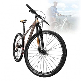 Tbagem-Yjr Vélos de montagnes Tbagem-Yjr Vélos De Montagne pour Hommes Et Femmes 29 Pouces VTT Amortisseur en Alliage D'aluminium Roue À Rayons 13 Vélos À Vitesse Variable Adaptés Aux Adultes Orange