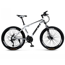 UYHF vélo UYHF 21 / 24 / 27 Vitesse Vélo De Montagne pour Hommes Adultes Roue De 26", Vélo De Montagne en Acier À Haute Teneur en Carbone Absorbant Les Chocs À Vitesse Variable B-21 Speed