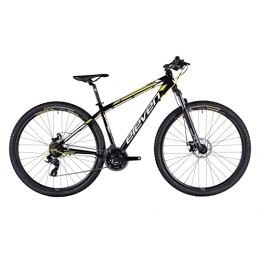 Velo VTT 27.5" Eleven Pro Man Noir/Jaune T44 ALU TX800 3X8VIT. Suspendu Disque MECANIQUE