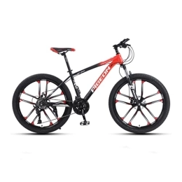 VIIPOO Vélos de montagnes VIIPOO VTT pour Ados et Adultes à partir de 160 / 168 cm, Freins mécaniques Double Disque Avant et arrière, Cross-Country Sport Outdoor, Red-24‘’ / 24 Speed