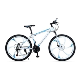 VIIPOO Vélos de montagnes VIIPOO Vélo Montagne 24 / 26", Cadre en Acier Haute teneur en Carbone, VTT Suspension Avant, Pneu épaissi résistant l'usure, pour Adulte, Homme / Femme, White-24‘’ / 24 Speed