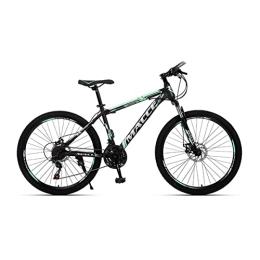 VIIPOO vélo VIIPOO Vélos Montagne 24 / 26 Pouces, vélo VTT Cadre Acier Haute teneur Carbone, adapté aux étudiants Adultes Hommes Femmes Courses Tout Terrain, Green-26‘’ / 27 Speed