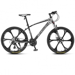 WYZQ Vélos de montagnes Vlos De Montagne Pour Hommes Femmes, Cadre En Acier Haute Teneur En Carbone 26 Pouces Vitesse Variable D'absorption De Choc De La Fourche Avant, 6-Spoke / 10-Roues Rayons De Vlos, D, 30 speed