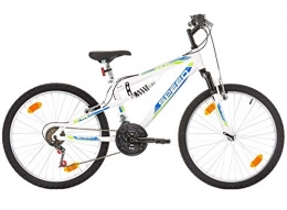 VTT vélo VTT 24'' Tout Suspendu -18 Vitesses - Freins V-Brake avec LEVIERS ALU.