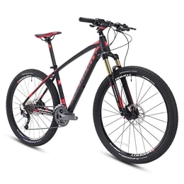 WJSW vélo VTT, 27, 5 Pouces Big Tire Hardtail Mountain Bike, Aluminium 27 Speed ​​Mountain Bike, M's Womens Bicycle Adjustable Seat, Black