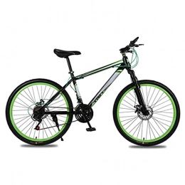 MRWW vélo VTT Velo Adulte Femme De Montagne pour Hommes Et Femmes Adultes, Vélo Vélo Mâle Et Femelle Course sur Route Vélo, Vélo De Montagne 21 Vitesses Forte Absorption des Chocs Vélo, Green