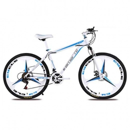 JLFSDB vélo VTT Vélo de Montagne Mountain Bike 24 pouces Ravine vélo en acier au carbone 21 24 27 vitesses Vélos de montagne roue Unicité Suspension double disque de frein avant ( Color : A , Size : 21 Speed )