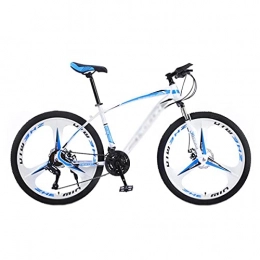 T-Day Vélos de montagnes VTT Vélo Mountainbike Vélo De Montagne Pour Adultes 21 / 24 / 27 Vitesse Roues De 26 Pouces Cadre En Acier Au Carbone à Haute Teneur En Carbone Avec Freins à Disque Mécanique (Size:21 Speed, Color:blanche)