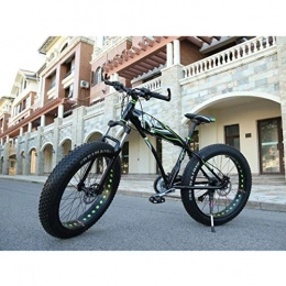 Dengjiam vélo Vélo De Montagne 26 * 4.0 Fat Bike 7 / 21 / 24 / 27 Vitesse Vélo De Montagne en Alliage D'Aluminium Amortisseurs Vélo Gros Pneu Snow Bike-E_26Inch_27_Speed