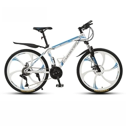 LapooH Vélos de montagnes Vélo de Montagne 26'' pour Homme 21 / 24 / 27 / 30 Vitesses Cadre en Acier à Haute teneur en Carbone épais avec Double Frein à Disque mécanique et Fourche à Suspension verrouillable, B, 30 Speed