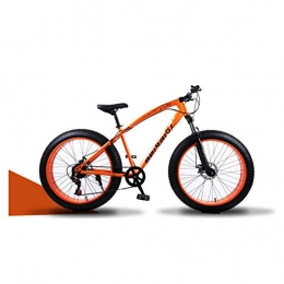 Dengjiam Vélos de montagnes Vélo De Montagne Bicyclettes Motoneiges VTT 24 / 26 Pouces Roue À Rayons Cross-Country Vitesse Variable Vélo De Plage Vitesse 21 24 27 Speed-Orange_26Inch_21