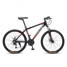 FBDGNG Vélos de montagnes Vélo de montagne de 66 cm à suspension avant 24 / 27 vitesses en acier au carbone pour adultes Double frein à disque VTT pour homme et femme (Taille : 27 vitesses, couleur : bleu)