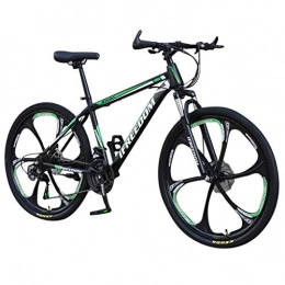 Fgertt Vélos de montagnes Vélo de Montagne Pliables VTT Vélos de Route 26 Pouces 21 Vitesses Vélo de Montagne Vélo Adulte Étudiant à l'extérieur Variable Hors Route vélo (Vert)