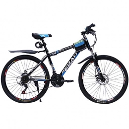 WYLZLIY-Home Vélos de montagnes Vélo De Montagne VTT Vélo de Montagne 26" Femmes / Hommes Montagne Vélos 21 / 24 / 27 Vitesse Lightweight Carbon Cadre En Acier À Double Suspension Frein À Disque Avec Fender Tout-Terrain Bike Vélo De Mon