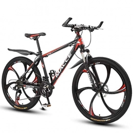 WYLZLIY-Home vélo Vélo De Montagne VTT Vélo de Montagne 26" VTT Hommes Femmes Ravine vélo en acier au carbone 21 24 27 Vitesse Vélo de montagne, suspension double disque de frein avant Tout-Terrain Bike Vélo De Montagn