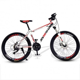 WYLZLIY-Home vélo Vélo De Montagne VTT Vélo de Montagne VTT, 26inch Hardtail montagne Vélos, Cadre en acier au carbone, suspension avant et double disque de frein, 21 vitesses, 24x, 27 Vitesse Tout-Terrain Bike Vélo De