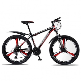 FBDGNG Vélos de montagnes Vélo VTT Outroad de 66 cm - 24 vitesses - Cadre en acier à haute teneur en carbone - Double frein à disque - Pour homme et femme - Taille : 24 vitesses - Couleur : rouge
