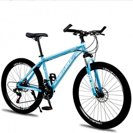 Great vélo Vélo VTT, Vélo De Montagne Adulte, Roues De 26 Pouces Alliage Cadre Antidérapant Antidérapant Résistant à L'usure, Vélo De Frein à Disque Convient à 160-185cm Hommes Et Femm(Size:27 speed , Color:Blue)