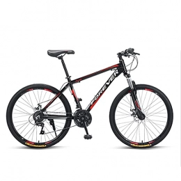 Great vélo Vélo VTT, Vélo De Montagne De 26 Pouces, 24 Vélos D'étudiant Selle à Vélo De Selle à Vélos De Route Réglable à Vélos à Disque Double Mécanique, Cadre En Acier à Haute Tene(Size:24 speed, Color:Le noir)