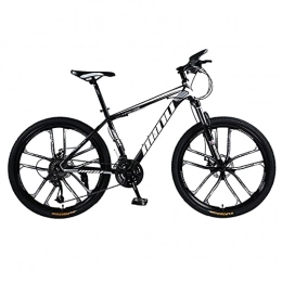 Great vélo Vélo VTT, Vélo De Montagne En Suspension Complète, 26 "mens Vélos High-carbone Frein à Double Disque En Acier Au Carbone 10-roues à Rayons Vélo De Montagne Variable Vitesse(Size:21 speed , Color:Black)