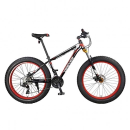 RYP Vélos de montagnes Vélos de Ville VTT Fat Tire Bike VTT Vélo Adulte Vélos de Route Plage Motoneige de vélos Hommes Femmes BMX Suspendu (Color : Red)