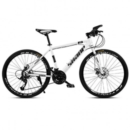 WJJ Vélos de montagnes Vélos de Ville VTT, VTT en Aluminium Vélo de Montagne Vélo de Route VTT Homme 24 Vitesse 24 / 26 Pouces Roues for Adultes Femmes Vélo de Montagne Adulte (Color : White, Size : 24in)