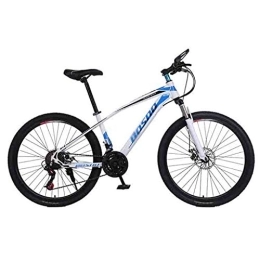 RYP vélo Vélos de Ville VTT Vélo VTT Adulte VTT Lumière Route Vélos for Les Hommes et Les Femmes 26En Roues réglable 21 Vitesse du Double Frein à Disque BMX Suspendu (Color : Blue, Size : 21 Speed)