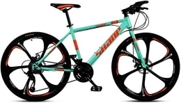 WEN vélo WEN 26 Pouces Mountain Bikes, Adulte Frein Dual Disc Hommes Hardtail Mountain Bike, Absorption des Chocs Ultra léger Course sur Route à Vitesse Variable vélo (Color : 30 Speed, Size : Blue 6 Spoke)