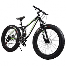 Wghz Vélos de montagnes Wghz Vélo de Montagne Descente VTT / Vélo de vélo de Montagne de vélo, Cadre en Alliage d'aluminium 21 Vitesses 26"* 4.0 Fat Tire Vélo de Montagne Fat Bike, Vert, 26"