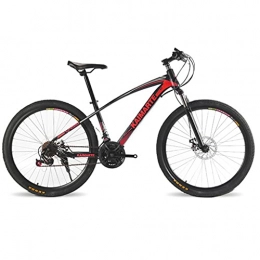 WYLZLIY-Home vélo WYLZLIY-Home Vélo De Montagne VTT Vélo de Montagne VTT Vélos 26" 21 / 24 / 27 Vitesse Double Frein À Disque Roues Vélo Spoke Tout-Terrain Bike Vélo De Montagne VTT (Color : Red, Size : 27 Shimano Speed)