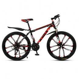 XUELIAIKEE Vélos de montagnes XUELIAIKEE 26 inch Adultee Vélo De Montagne, VTT Acier De Carbone Hardtail VTT Frein à Double Disque Adultee Vélo De Montagne avec Suspension Avant-L 27 Vitesse