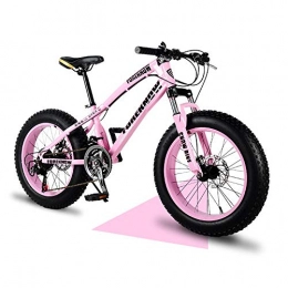 YCHBOS Vélos de montagnes YCHBOS VTT Homme Femme Adulte 20 Pouces Vélo à Vitesse Variable Fat Tire Wheel Mountain Bike Motoneige Vélo Route Plage Bicycle Frein à Disque et Suspension Avant, 21 / 27 VitessesD-21 Speed