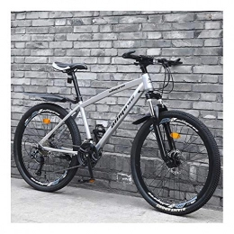 YCHBOS vélo YCHBOS Vélo Homme VTT Adulte 24 / 26, VTT 27 Vitesses avec Double Frein à Disque, Cadre en Acier À Haute Teneur en Carbone, Suspension Avant VerrouillableB-26 inch