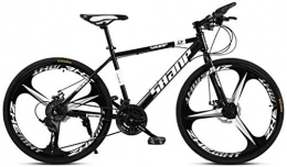 ZXL Vélos de montagnes ZXL VTT VTT, 24 / 26 Pouces Double Frein à Disque, Adulte VTT Pays Gearshift Vélo, VTT Semi-Rigide avec l'acier Siège réglable Carbon Black 3 Cutter, vélo de Route