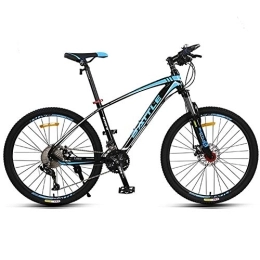 Vélos de montagnes Élégant (Sport) 27 Vitesses vélo de Montagne Unisexe 27, 5"Roue légère en Aluminium Cadre Frein à Disque, Bleu