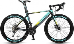 YZPTYD Vélos de routes 700C Roues Vlo de route, ultra-lger en aluminium Cadre Vlo de route, Hommes Femmes Ville de banlieue de vlos, parfait for la route ou la salet Trail Touring, Vert, 16 Vitesse, Taille: 16 Vitesse,