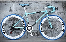 Clothes vélo Commuter City Road Bike, 26 pouces vélo de route, 24 vitesses à double disque de frein Vélos, Cadre en acier au carbone à haute, Route de vélos de course, Rider Taille 165-185 cm (5.4-6 pieds) , Unisex