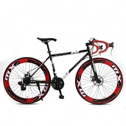 GPAN vélo GPAN 26 Pouces Vélos de Route Vélo pour Hommes et Femmes, Double Freins A Disque, 24 Vitesses, Unisexe pour Adulte, Red