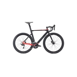 KOWM Vélos de routes KOWM zxc Vélos pour hommes Vélo de route en carbone Frein à disque hydraulique Vélo de route en fibre de carbone Vélo de course avec 22 vitesses (couleur : noir)