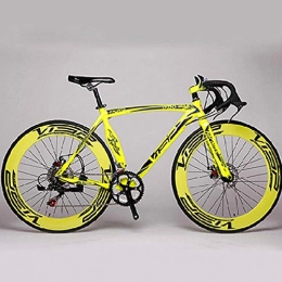 peipei vélo peipei Vlo de Route 48cm 51cm 54cm Cadre 700C X 70mm vlo Vitesse Variable vlo de Route Frein Disque vlo de Route-Jaune_48CM