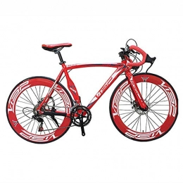 peipei vélo peipei Vlo de Route 48cm 51cm 54cm Cadre 700C X 70mm vlo Vitesse Variable vlo de Route Frein Disque vlo de Route-Red_51CM