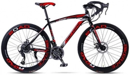 HCMNME Vélos de routes Vlo durable de haute qualit Adulte Route Racing Bike Race, Double Disc Brake Ville Freestyle Vlo, vlo de montagne chez les adolescentes tudiant, concurrence Roues, 27 vitesses Cadre en alliage av