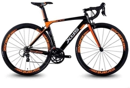 GJZM vélo Vélos de route 20 vitesses vélo de route en aluminium léger vélo de route à libération rapide vélo de course parfait pour la route ou le chemin de terre Touring Orange 460MM Frame-490MM Frame_Orange