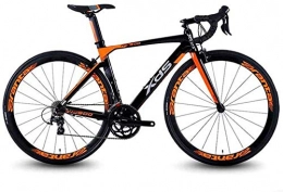 GJZM vélo Vélos de route 20 vitesses vélo de route en aluminium léger vélo de route à libération rapide vélo de course parfait pour la route ou le chemin de terre Touring Orange 460MM Frame-510MM Frame_Orange