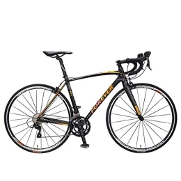 WJSW Vélos de routes WJSW Vélo Route Adulte, vélo Cadre Alliage d'aluminium Ultra-léger 18 Vitesses, pneus 700 * 25C, vélo Ville, Parfait pour la Route ou la randonnée sur Piste, Noir